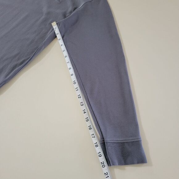 Columbia Men's Mockneck Gray Long Sleeve Pullover Shirt - Picture 7 of 12
